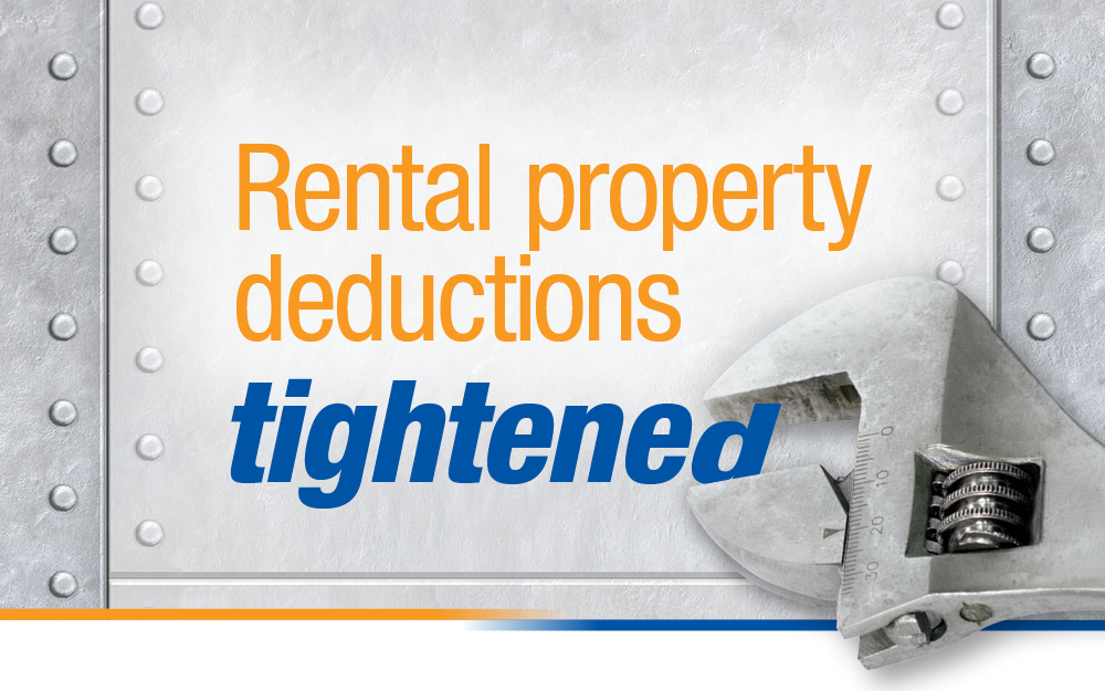 Rental properties and the new depreciation rules  Initiative